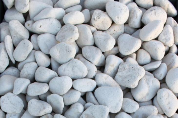 Белая галька галтовка (20-40 мм.)  купить в Московской области от производителя, без посредников