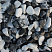 Kamenclub.ru: Мраморная крошка (щебень галтованный микс:: белый-черный) фр.20-40 мм  купить в Московской области мрамор белый, черный мраморный галтованный щебень 15500 руб/т   фото КАМЕНЬ КЛУБ