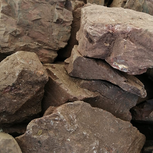 фото Яшма красная  (фр. 70-100 мм)  купить в Московской области в интернет-портале КАМЕНЬ КЛУБ