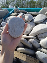 Галька черноморская фр. 100-150 мм.  купить в Московской области фото Камень Клуб