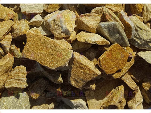 Kamenclub.ru: Щебень крошка желтый (ЗЛАТОЛИТ) фр. 5-10 мм.  купить в Московской области мрамор золотистый, бежевый, желтый каменная ландшафтная декоративная крошка здатолита 8500 руб/т   фото КАМЕНЬ КЛУБ