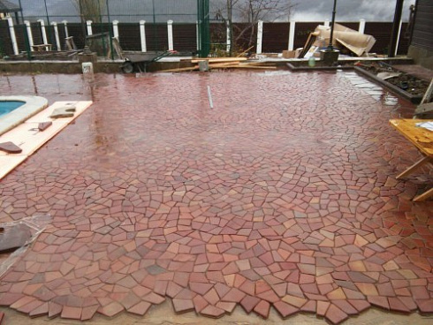 Kamenclub.ru: Песчаник брусчатка (Готика) art PSK-L-01  купить в Московской области    2600 руб/кв.м    фото КАМЕНЬ КЛУБ