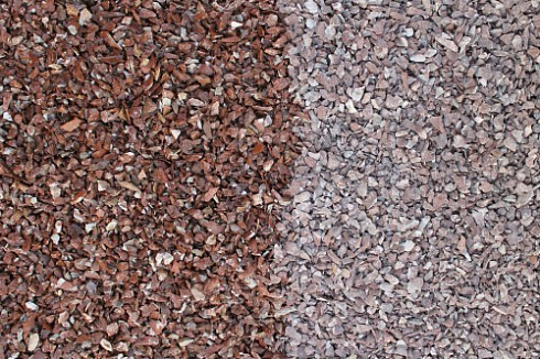 Kamenclub.ru: Мраморная крошка (щебень крошка розовый) фр. 5-10 мм.  купить в Московской области мрамор розовый, красный щебень колотый ландшафтный декоративный  11000 руб/т   фото КАМЕНЬ КЛУБ