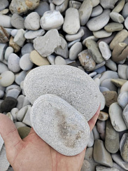 Галька черноморская фр. 50-100 мм.  купить в Московской области фото Камень Клуб