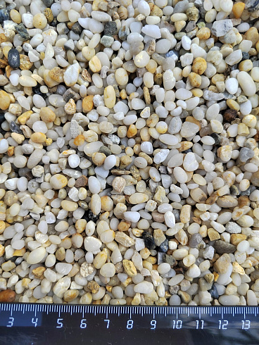 фото Галька крымская жемчужная фр. 3-5 мм. купить в Московской области  в интернет-портале КАМЕНЬ КЛУБ