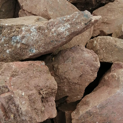 фото Яшма красная  (фр. 70-100 мм)  купить в Московской области в интернет-портале КАМЕНЬ КЛУБ