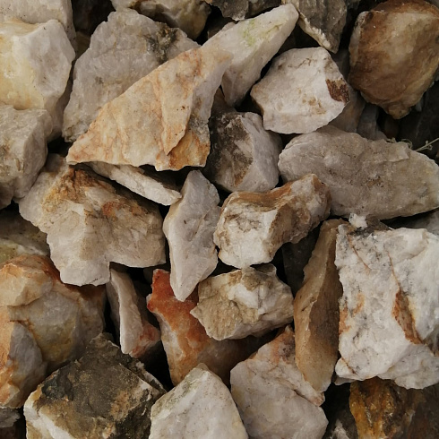 фото Кварц ( фр. 70-100 мм)  купить в Московской области в интернет-портале КАМЕНЬ КЛУБ