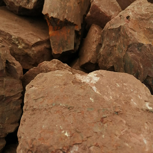 фото Яшма красная  (фр. 70-100 мм)  купить в Московской области в интернет-портале КАМЕНЬ КЛУБ