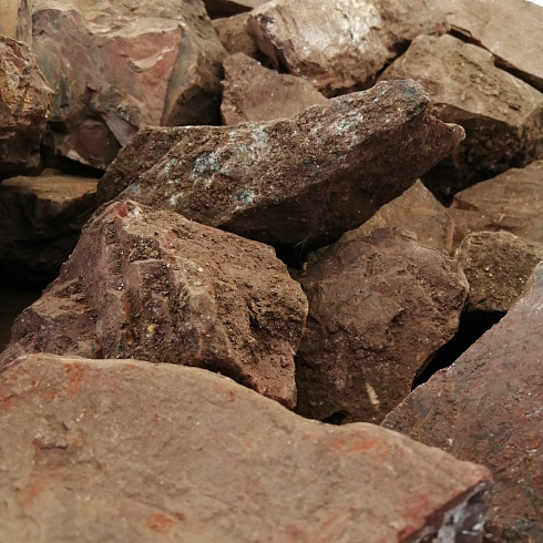 фото Яшма красная  (фр. 70-100 мм)  купить в Московской области в интернет-портале КАМЕНЬ КЛУБ