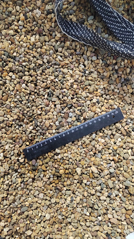 Kamenclub.ru: Галька окат (серо-желтая) фр.5-10 мм. купить  в Московской области галька речная рыжий, желтый, рыжий, серо-желтый речная окатанная галька декоративная 5000 руб/т   фото КАМЕНЬ КЛУБ