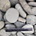 Kamenclub.ru: Галька речная окат (темно-серая) фр. 70-150 мм. купить  в Московской области галька речная темно-серая, синяя, серая речная галька округлая  8000 руб/т   фото КАМЕНЬ КЛУБ