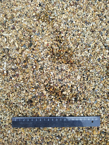 Галька речная окат (рыжая) фр.3-5 мм купить в Московской области 