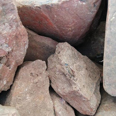 фото Яшма красная  (фр. 70-100 мм)  купить в Московской области в интернет-портале КАМЕНЬ КЛУБ