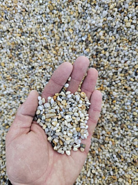 Галька крымская жемчужная фр. 3-5 мм.  купить в Московской области фото Камень Клуб